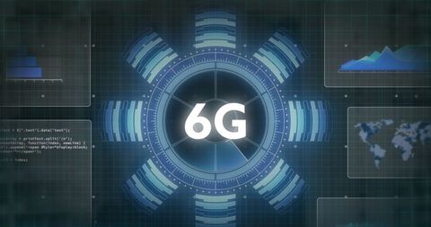 Conceptual Radar of 6G and Data Networks - Download Free Stock Images Pikwizard.com