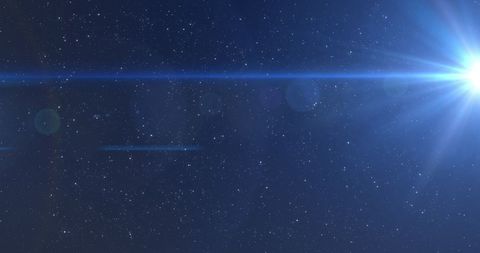 Glowing Light Beam Across Starry Night Blue Sky - Download Free Stock Images Pikwizard.com