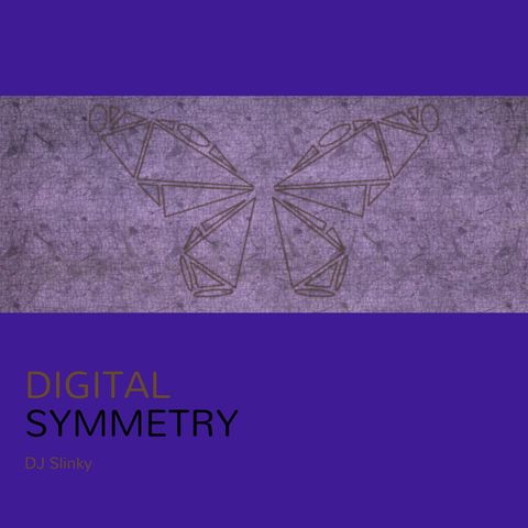 Digital Symmetry Music Cover with Geometric Butterfly Design - Download Free Stock Templates Pikwizard.com