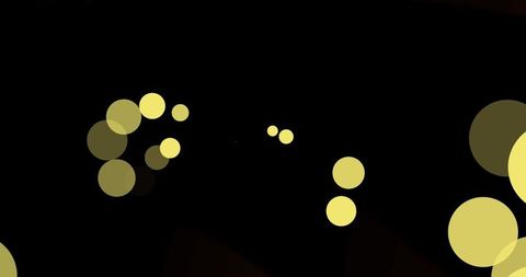 Abstract orange dots on black background for world hello day