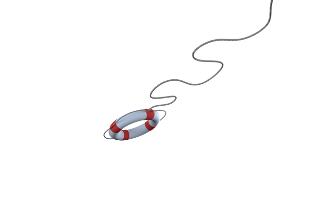 Transparent Overhead View of Lifebuoy with Nautical Rope - Download Free Stock Videos Pikwizard.com