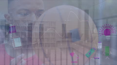 Basketball Player with Digital Processing Overlay Concept