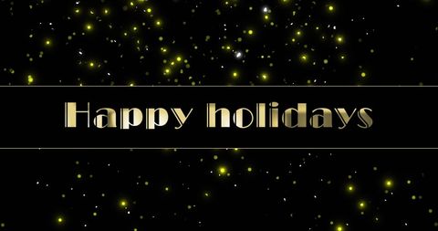 Festive Happy Holidays Greeting with Snowfall Effects - Download Free Stock Images Pikwizard.com