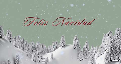Feliz Navidad Holiday Season Winter Wonderland