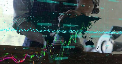 Innovative workspace with global financial insights and technology