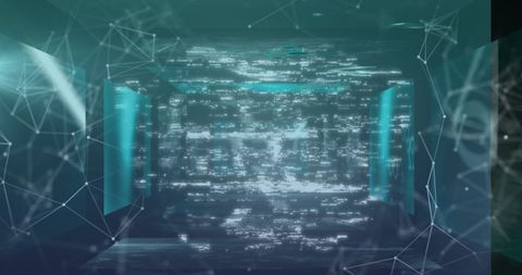 Futuristic Digital Data Processing Concept with Connections - Download Free Stock Images Pikwizard.com