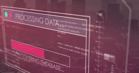 Futuristic Data Processing in Urban Landscape - Download Free Stock Images Pikwizard.com