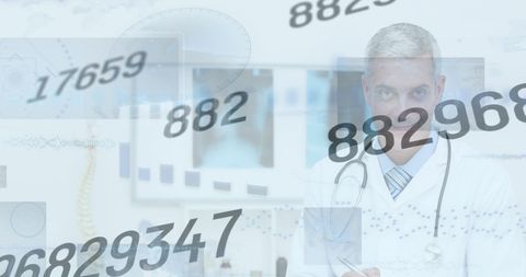 Innovative Doctor Analyzing Healthcare Data with Digital Interface - Download Free Stock Images Pikwizard.com