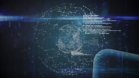 Global Network Connections Animated Globe