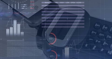 Financial Trends Over Smartphone with Payment Terminal Graphics - Download Free Stock Images Pikwizard.com