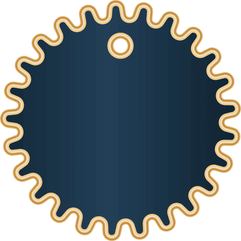 transparent blue badge with wavy border and copy space - Download Free Stock Videos Pikwizard.com