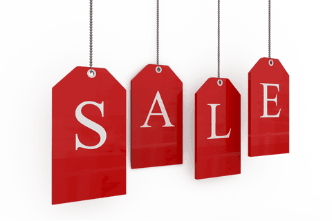 red sale tags vector on transparent background for marketing - Download Free Stock Videos Pikwizard.com