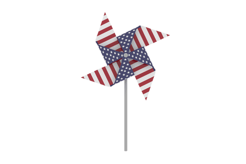 transparent 3d american flag pinwheel patriotic symbol - Download Free Stock Videos Pikwizard.com
