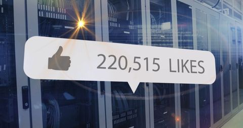 Social Media Like Notification Over Server Room Infrastructure