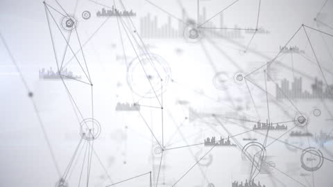 Abstract Network Connections on Light Background