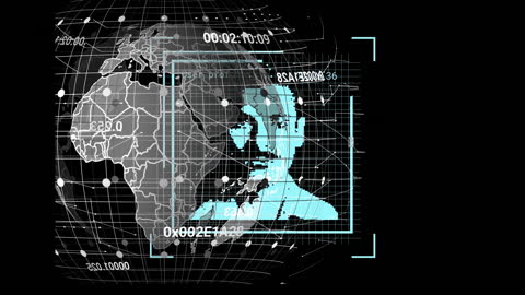 Global Digital Interface with Facial Data Patterns
