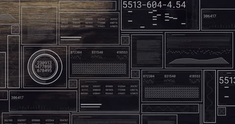 Digital Interface Animation Over Urban Foot Traffic