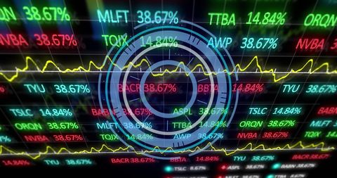 Digital Stock Market Analysis with Graphs and Data Visualization - Download Free Stock Images Pikwizard.com