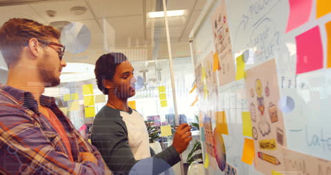 Business Team Collaborating in Creative Office Setting