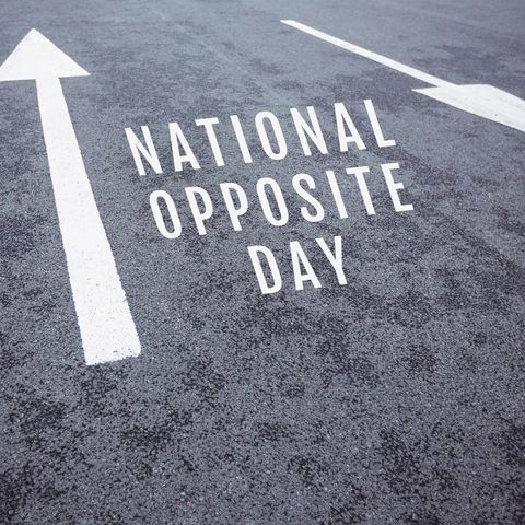 arrow directions on road celebrating national opposite day - Download Free Stock Templates Pikwizard.com