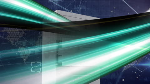 Dynamic Animation of Digital Light Trails and Data Networks