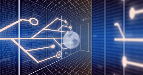 Global Data Exchange and Cyber Connectivity in Digital Era - Download Free Stock Images Pikwizard.com