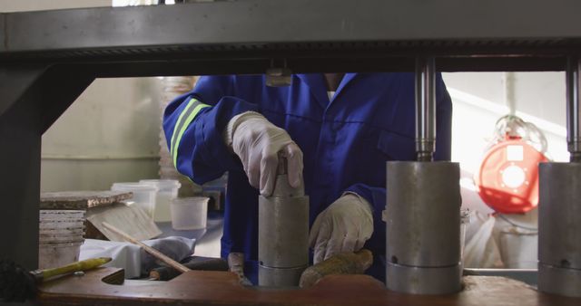 Engineer Testing Concrete Strength in Laboratory Setting - Download Free Stock Images Pikwizard.com