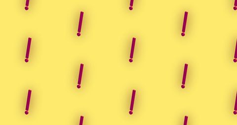 vibrant red exclamation marks on yellow background pattern - Download Free Stock Images Pikwizard.com