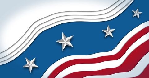 Patriotic American Flag with Stars and Stripes Design - Download Free Stock Images Pikwizard.com