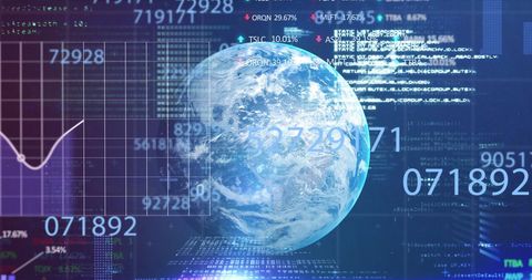 Global Network and Data Processing Interface Technology Concept - Download Free Stock Images Pikwizard.com