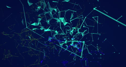 Abstract Futuristic Digital Network Connections Background