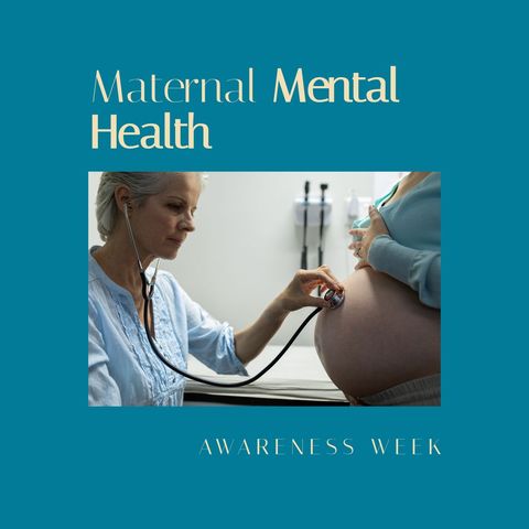 maternal mental health awareness with doctor and expectant mother - Download Free Stock Templates Pikwizard.com