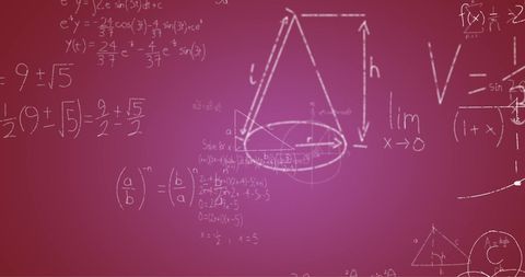 Abstract Mathematical Formulas on Purple Background - Download Free Stock Images Pikwizard.com