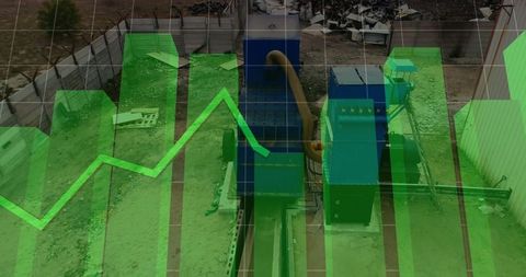 Financial Data Overlaid on Waste Management Facility