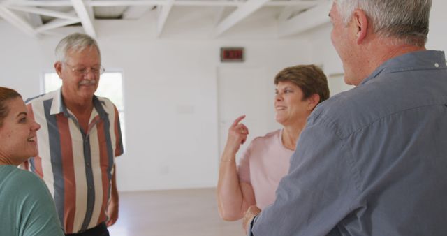 Active Seniors Socializing in Bright Community Center Room - Download Free Stock Images Pikwizard.com