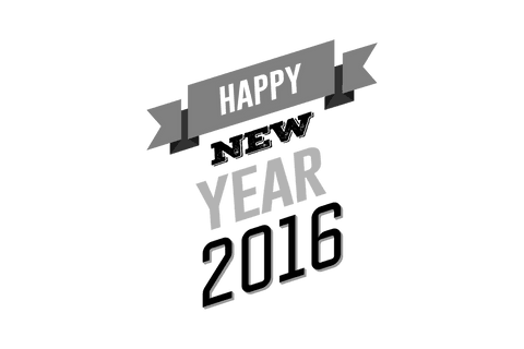 New Year 2016 Greeting Text on Transparent Background - Download Free Stock Videos Pikwizard.com