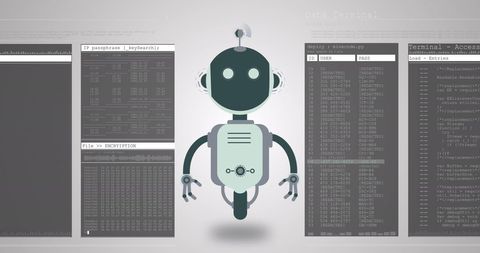 AI Chatbot and Data Processing Interface - Download Free Stock Images Pikwizard.com