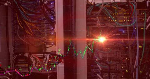 Data Processing with Stock Market Analysis in Server Room - Download Free Stock Images Pikwizard.com