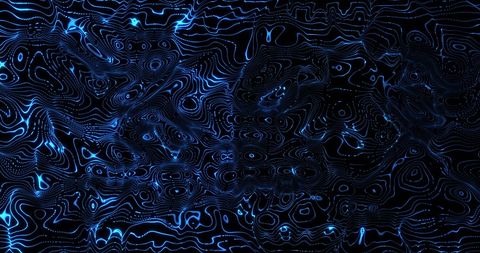 Abstract Digital Waves with Electrifying Blue Patterns - Download Free Stock Images Pikwizard.com