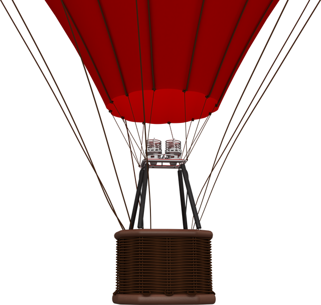 Red Hot Air Balloon with Transparent Background - Download Free Stock Videos Pikwizard.com