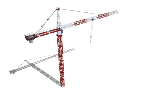 transparent studio rendering of tower crane construct - Download Free Stock Videos Pikwizard.com