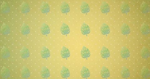 seamless green leaves pattern on vibrant yellow background - Download Free Stock Images Pikwizard.com