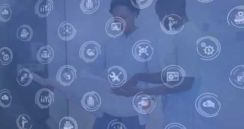 Digital Network Interface with Diverse Professionals in Office