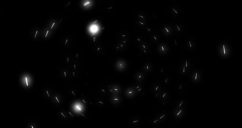 Glowing White Points of Light on Black Background, Concept of Energy and Motion - Download Free Stock Images Pikwizard.com