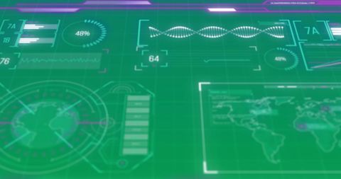 High-Tech Data Processing on Futuristic Interface - Download Free Stock Images Pikwizard.com
