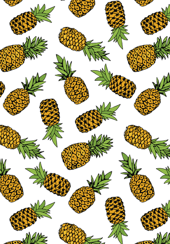 Vibrant Pineapple Pattern on Transparent Background - Download Free Stock Videos Pikwizard.com