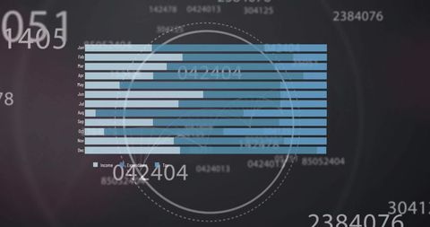 Abstract Financial Data Processing with Holographic Interface - Download Free Stock Images Pikwizard.com