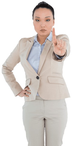 angry asian businesswoman x gesture transparent background - Download Free Stock Videos Pikwizard.com