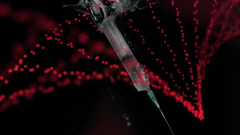 Animated Syringe with DNA Strand in the Dark