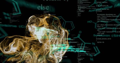 Abstract Data Flow and Coding Background Concept - Download Free Stock Images Pikwizard.com
